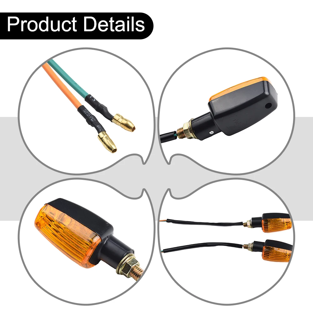 4PCS 12V Motorcycle Blub Turn Signal Lamp Turning Indicators Light Blinkers Signal Amber Bike Motorcycle Accessories