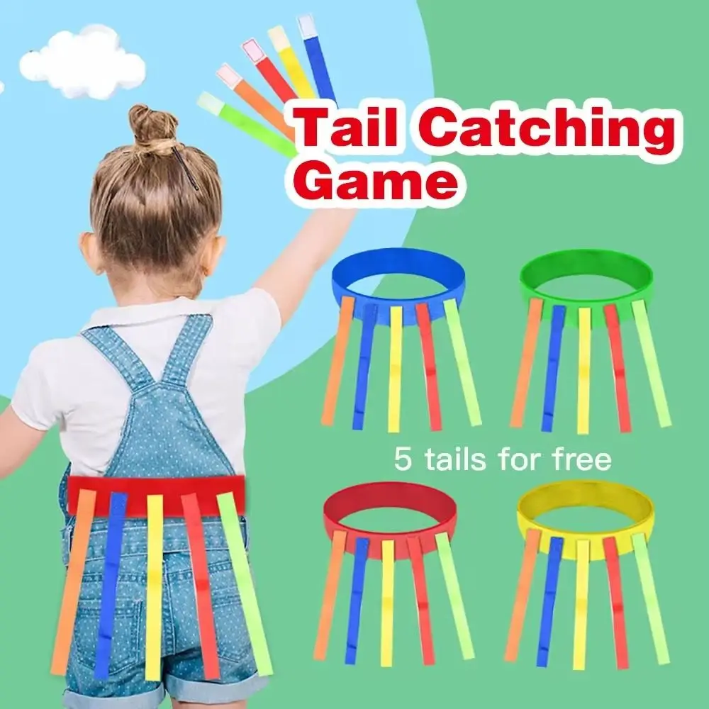 Einstellbare Lustige Spiel Spielzeug Gürtel Jagen Band Helle Farbe Schwanz Ziehen Prop Taille Strap Gurtband Schnalle Gürtel
