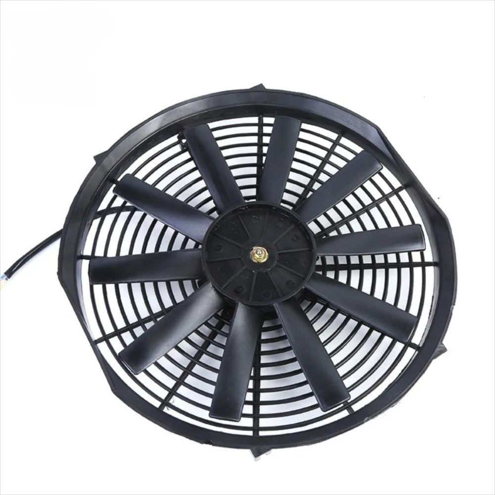 

Universal 12V Radiator Fan ABS 10 INCH Condenser Fan 80W 8/10 Blades Heavy Duty Fan Radiator Cooling