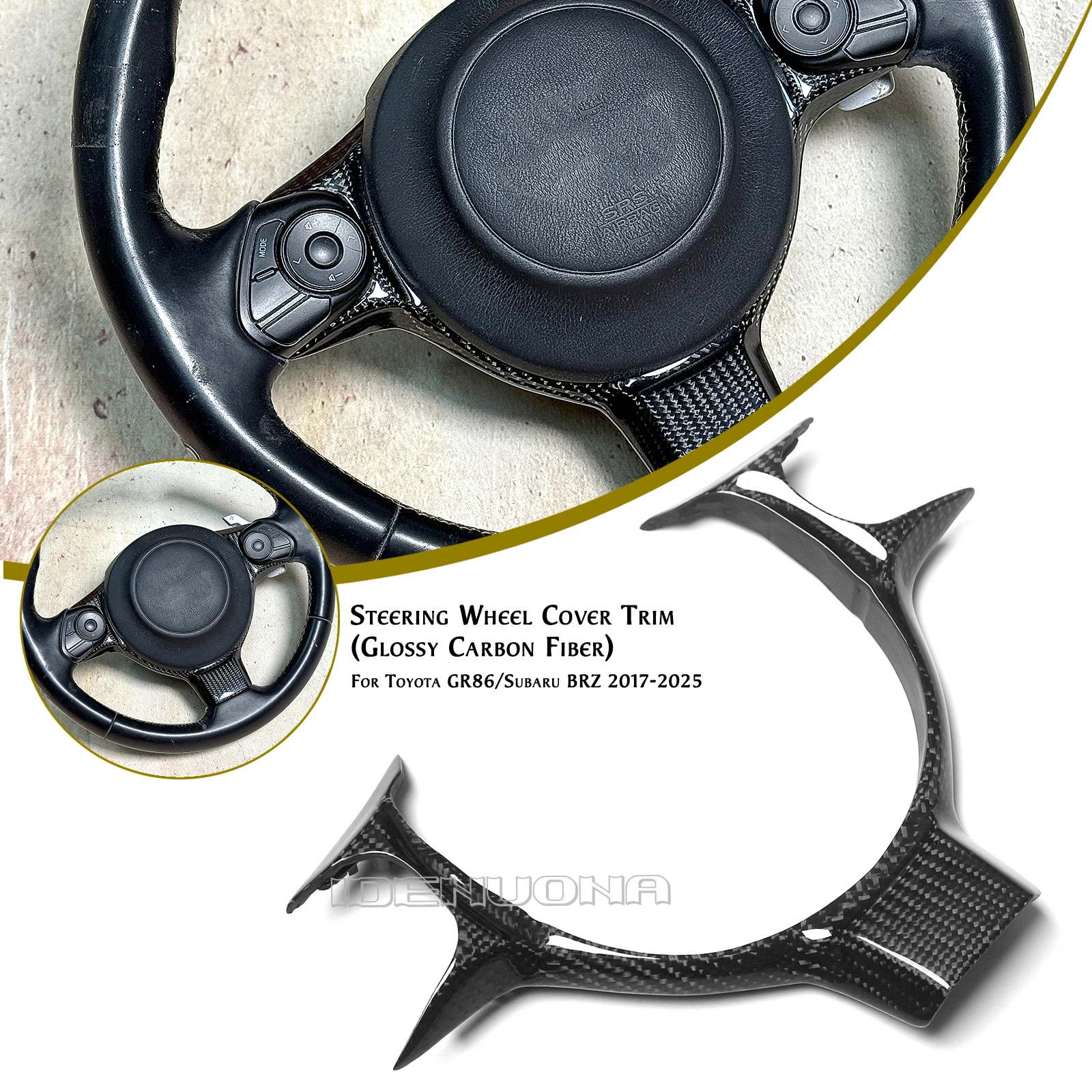 

Внутренняя накладка на панель рулевого колеса автомобиля для Subaru BRZ Toyota GR86 2017 2018 2019 2020 2021 2022 2023 2024 2025