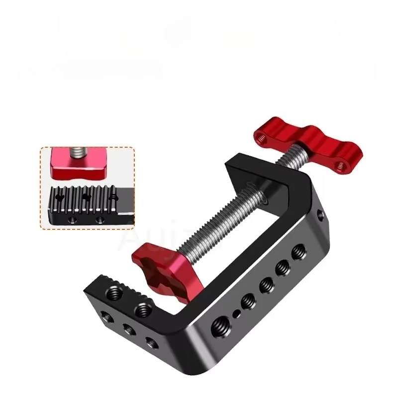 Large C-clamp desktop mount for phone camera tripod U-clamp metal aluminium alloy crab clip