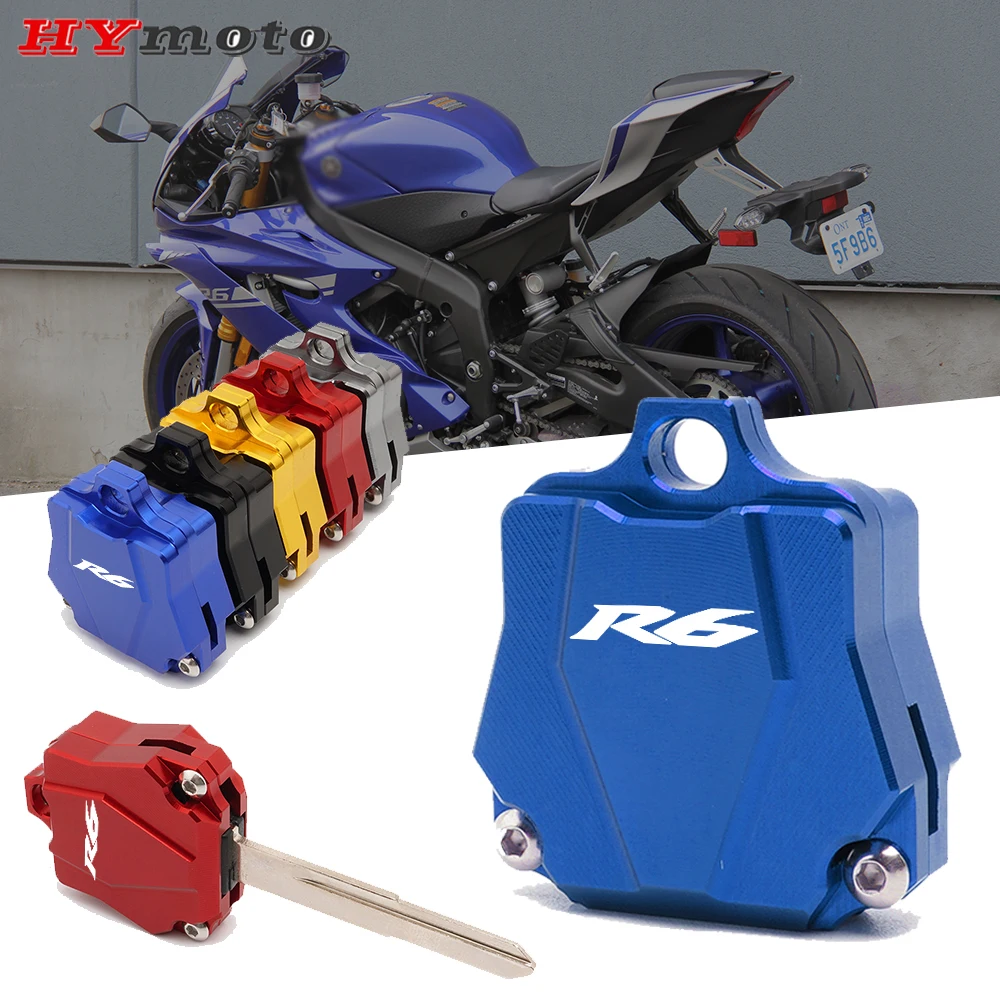 

Для Yamaha YZFR6 YZF R6 чехол для ключей Защитная Крышка корпуса (ключ без чипа) высококачественные мотоциклетные CNC алюминиевые аксессуары