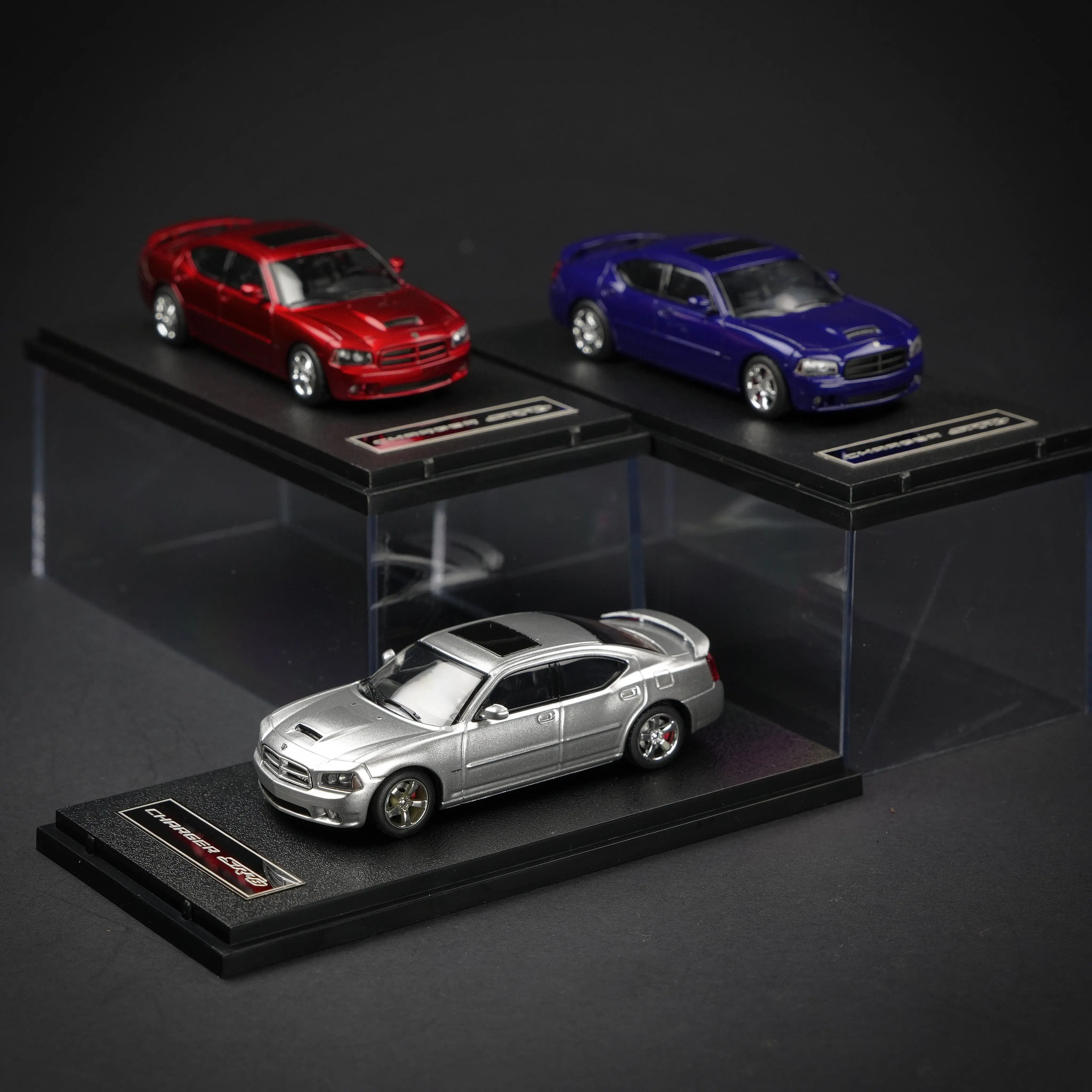 Modelo de Auto de Aleación a Escala 1:64 de Diecast Rollin, Challenger Dodge Warhorse Charger