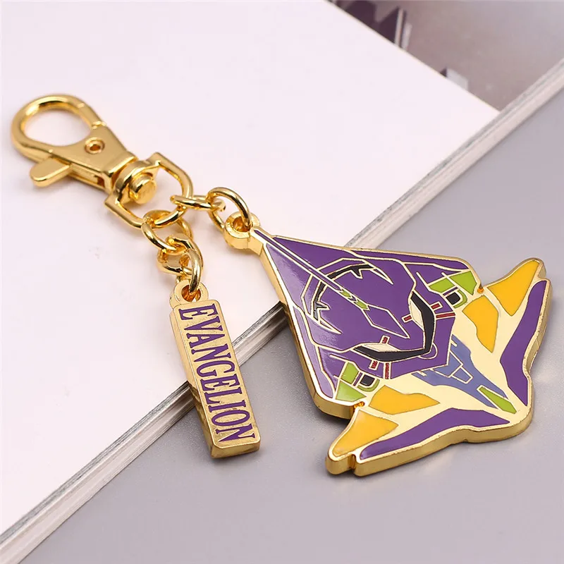 Anime NEON GENESIS EVANGELION EVA Keychain Spear of Metal Pendant Ayanami Rei Ikari Shinji Asuka Langley Soryu Cosplay Keyring