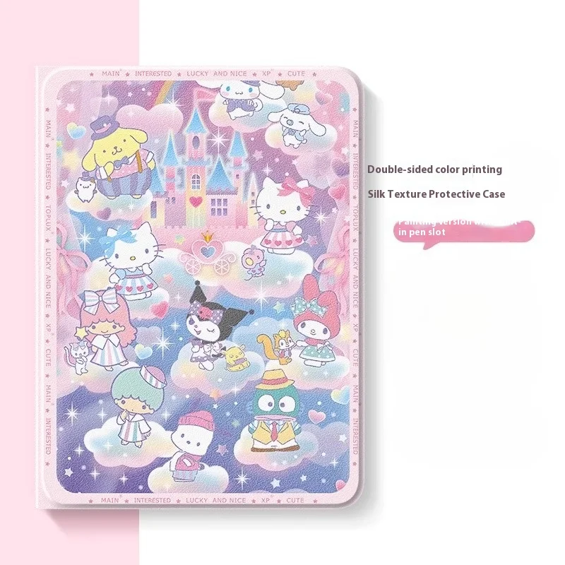 

Sanrio Kuromi Hello Kitty для Lenovo Xiaoxin Pad 2025 Pad Pro 12,7-дюймовый чехол для планшета 2024 PAD 10,6-дюймовый защитный чехол с слотом для ручки