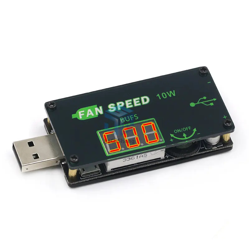 USB LED Dimming Module Fan Governor Timer Voltage Adjustable Speed Controller 5V 10W