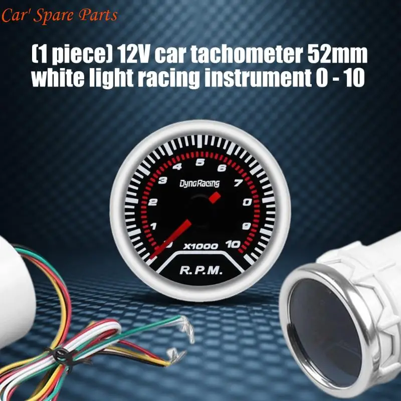 Y4UA 52mm Stepper Motor Speed Monitor White LED 0 To 10000 12V
