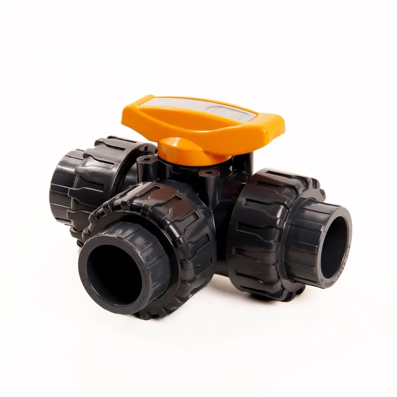 

Customizable manual tee ball valve for water gas oil control
