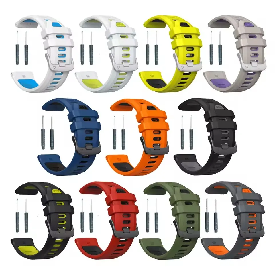 

For Garmin 970 965 955 Sports Silicone Watch Strap Bracelet For Garmin Forerunner 970 965 955 Solar 945 935 Strap Wristband 22mm