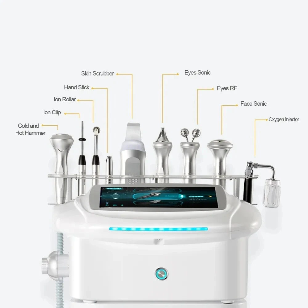 9 In 1 Hydra Professionele Machine Aqua Gezichtsapparaat Nieuwe Schoonheid Gezondheid Korea Oplossing Aquaskin Slimme Multifunctionele Zuurstof Jet