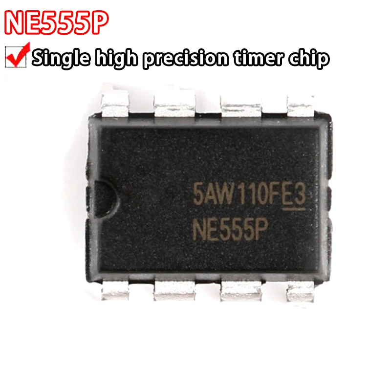 10PCS NE555 NE555P NE555N In-line DIP8 single high precision timer chip