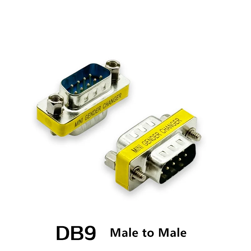 DB9 conversion pin, serial port conversion head, RS232 conversion head, female to female revolving female revolving male