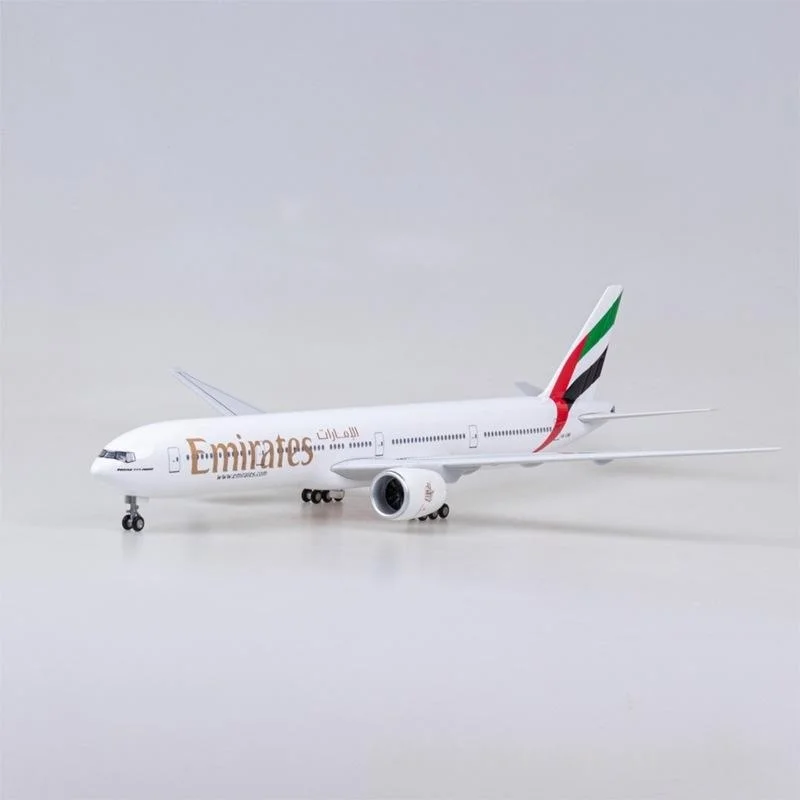 47CM 1/157 Scale Aircraft B777 UAE Airlines Model Adults Fun Resin Plane Collectible Miniatures Airplane Diecast Gift