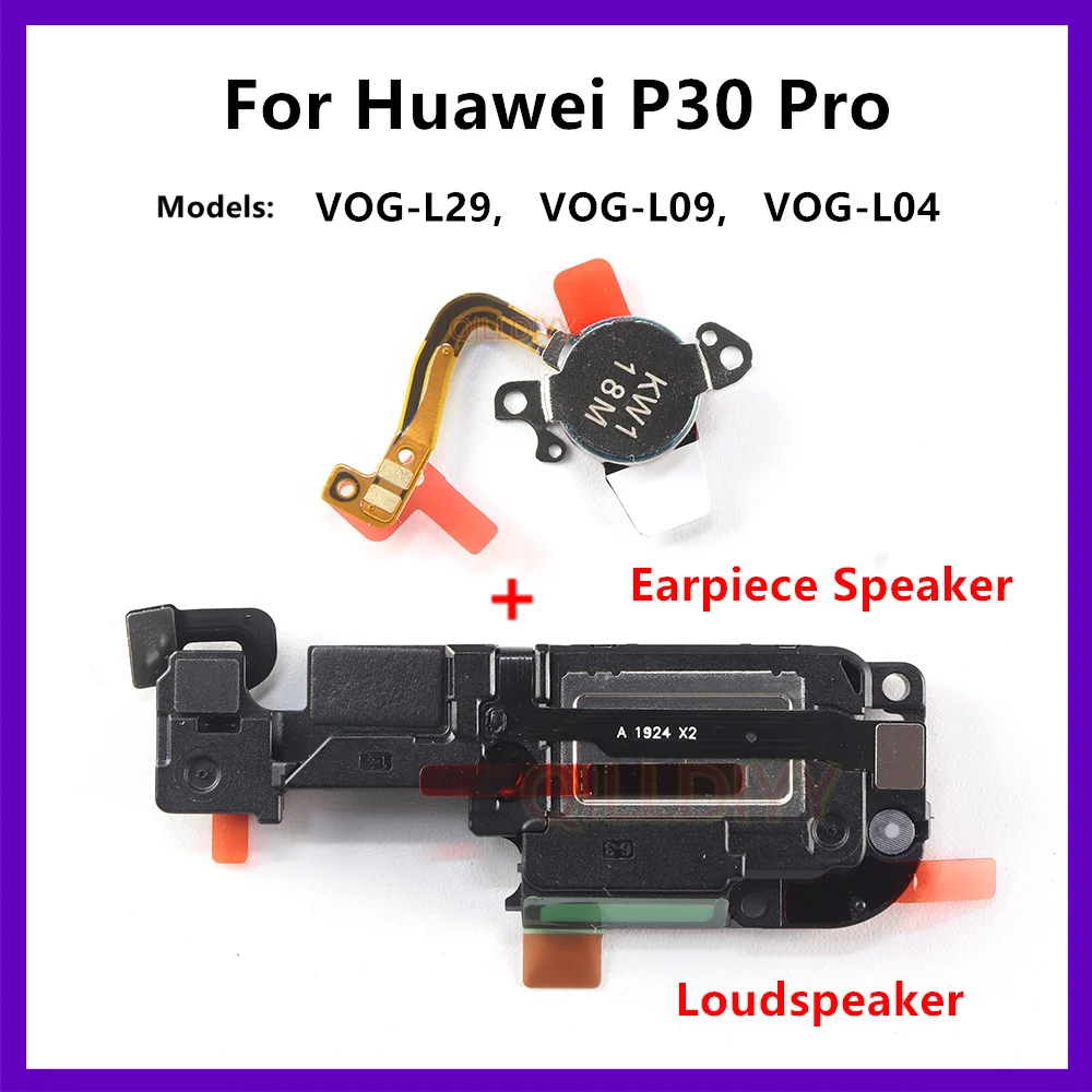 

For Huawei P30 Pro Bottom Loudspeaker Loud Speaker + Ear Speaker Piece Earspeaker Earpiece Receiver Module Spare Parts p30Pro