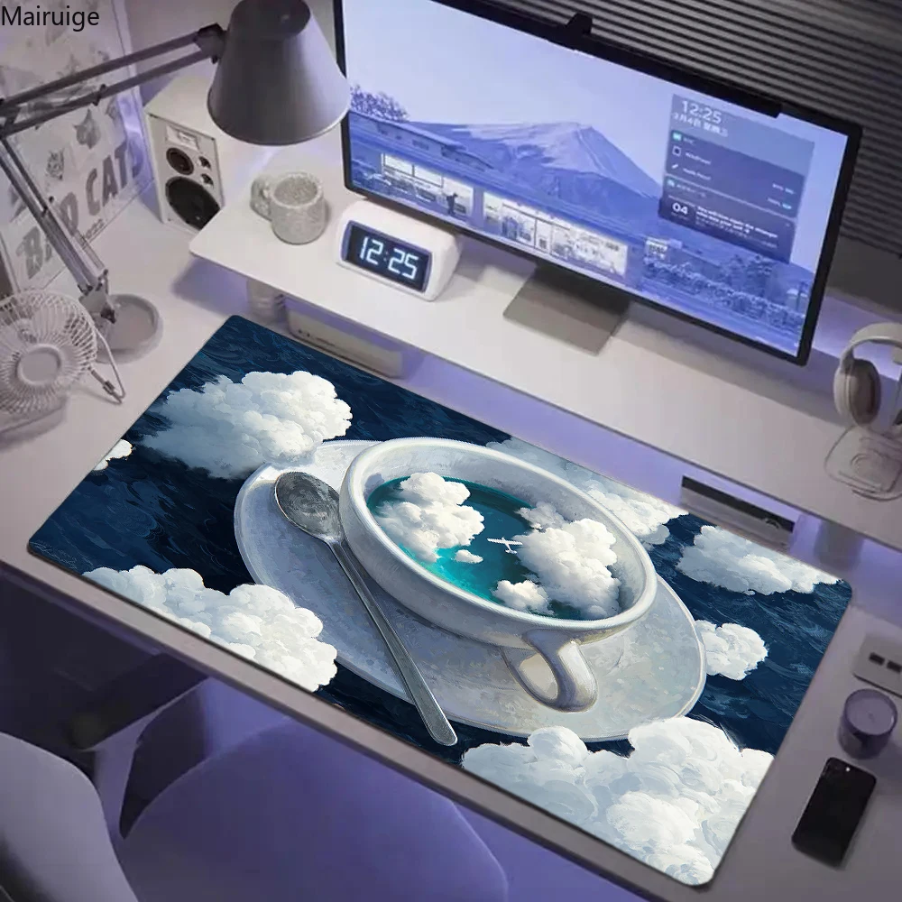 

Simple cartoon pattern Computer Mouse Pad Gaming Accessories Large rubber Anti-wrinkle anti-slip Deskmat Keyboard Pad Mausepad