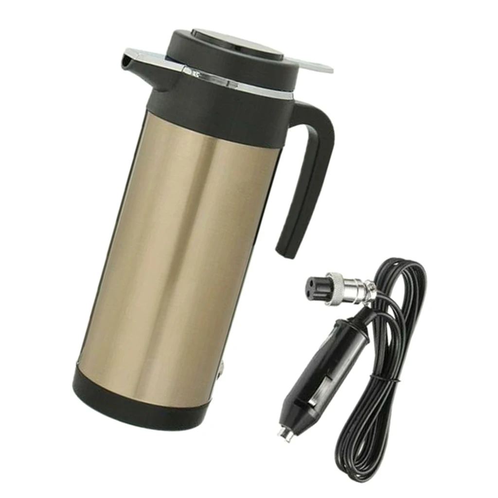 1200ml Car Cup with Charger Electric Kettle Portable Travel Thermo Bottle for Hot Cold Drinks