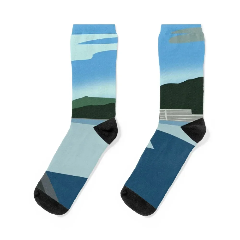 Wellington Water Front Socks hiking anti slip football moving stockings funny sock Boy Socks Women's