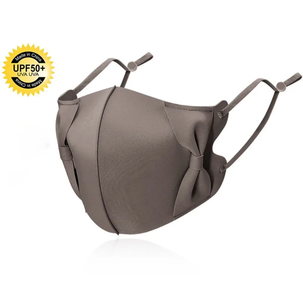 Mode ademend ijszijdemasker Anti-UV Traceless zonnebrandmasker Gezichtsbedekking Sjaal Unisex