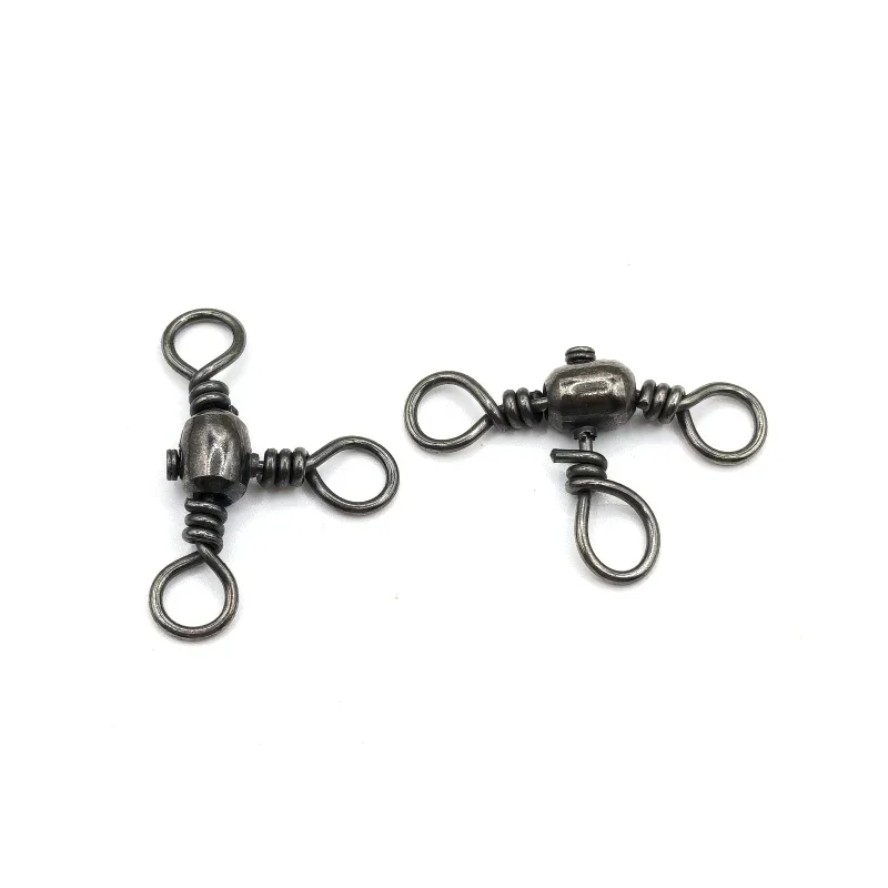 Bottle-shaped three-claw rotary joint, figure-eight ring connector, fishing accessories 80 pcs