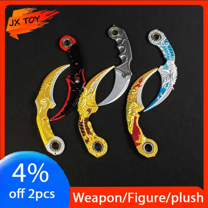 JX TOY 20cm Dragon Rotatable Karambit Plastic Knife Model Drak Moon Knives Samurai Sword Game Peripherals Katana Toys Balisong