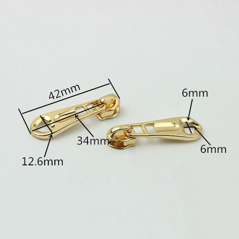 10Pcs Metal 5# Zipper Sliders for Jackets Clothes Coat Head Pullers Zip Repair Kit DIY Bag Sewing Accessories 4 colors