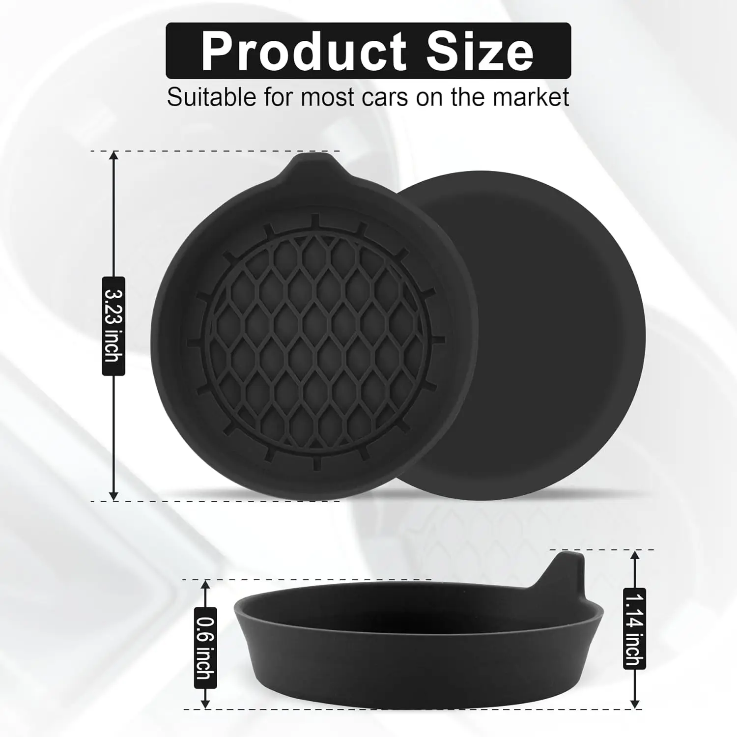 

Car Cup Holder Coaster, Car Accessories, Silicone Cup Holder, Universal Anti Slip Cup Holder, Car Parts Interior, Men's and Wome