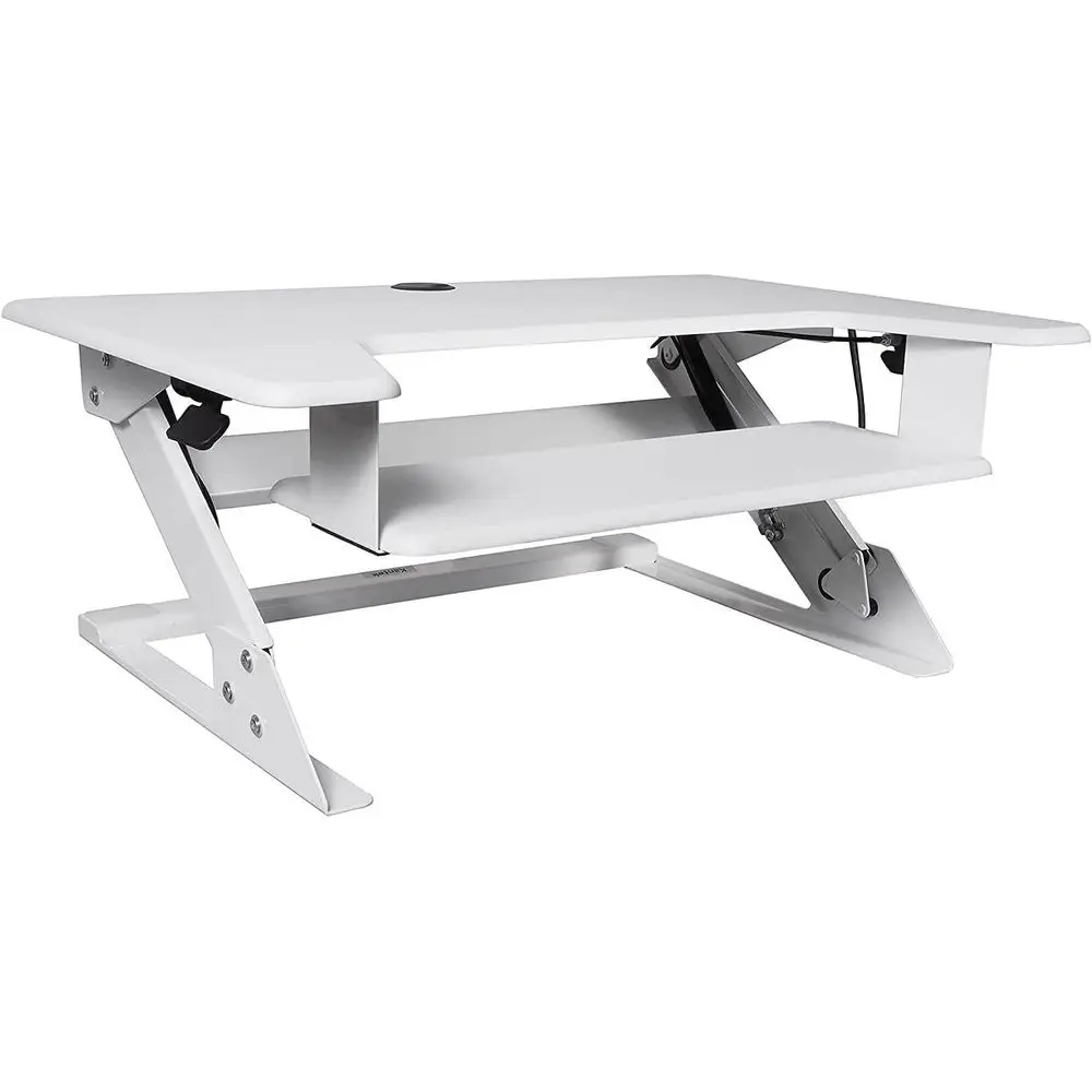

Adjustable Standing Desk Converter, 20 Wide, Dual Monitor Support, Ergonomic Sit-Stand Office Desk, White