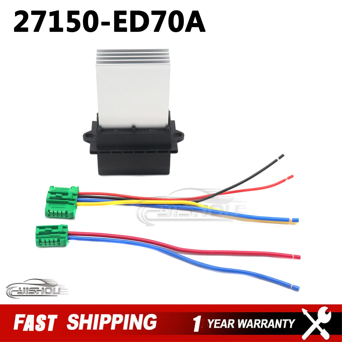 

27150-ED70A Car Blower Motor Heater Fan Resistor For Nissan Tiida Livina Renault Clio Megane Peugeot 1007 406 607 Citroen C2 New