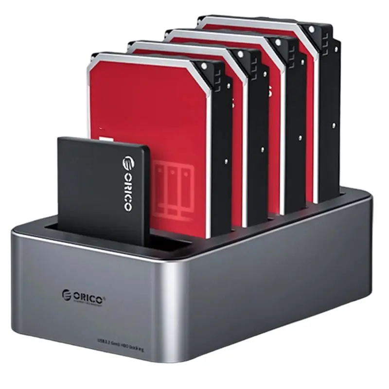 ORICO Docking Station For Hard Drives 2.5/3.5 Inch SATA SSD/HDD Enclosure USB-C 3.2 Gen 1 Duplicator Offline Clone EU Plug