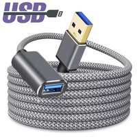 Nylon Braided USB 3.0 Male-To-Female High-Speed Transmission Data Cable Computer Camera Printer Extra Long Extension Cable New