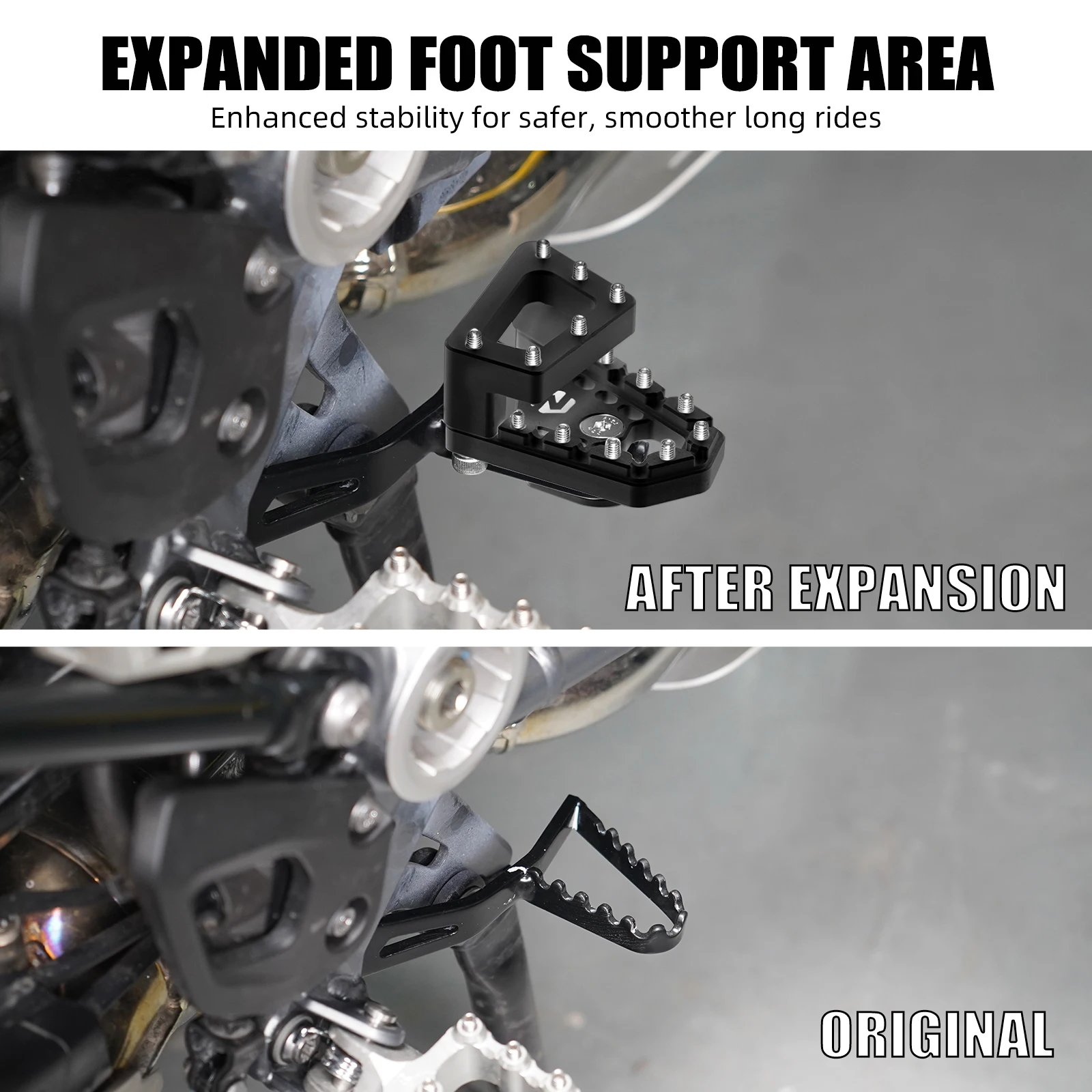 For BMW R1250GS 2018 2019 2020 2021 2022 2023 DualControl Rear Brake Lever Pedal Step Tip Plate Extender R 1250 GS R 1250GS