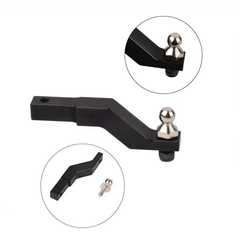 Metal Rear Bumper Trailer Hitch for 1/10 RC Crawler Car Traxxas TRX4 Defender Bronco AXIAL SCX10 90046 RC4WD D90 TF2 TRX6 Parts