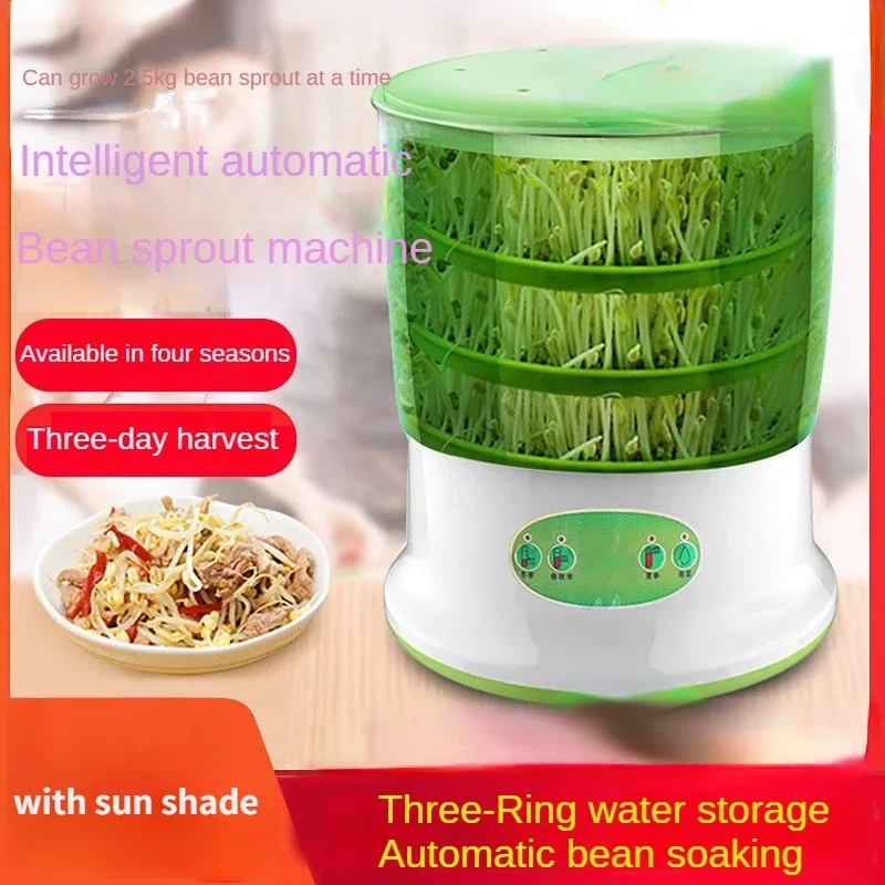 

Bean Sprout Machine 220V Automatic Home Intelligent Large Capacity Homemade Bean Sprouting 콩파종기 проращиватель семян семена