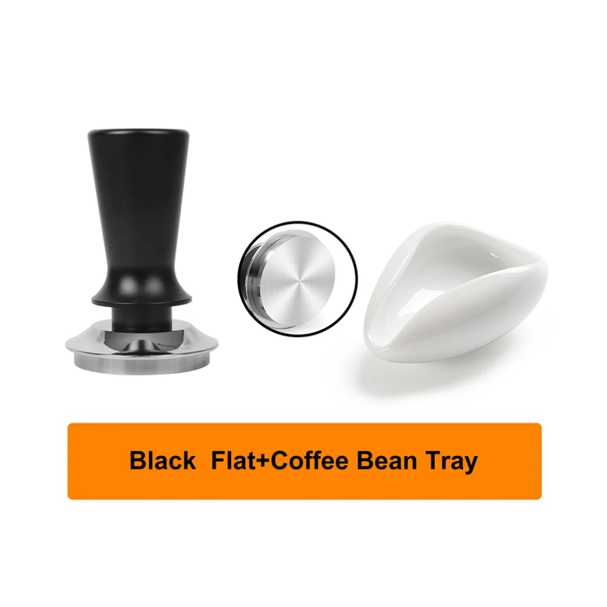 58mm Coffee Tamper Adjustable Graduated 30Lb Espresso Spring Calibration Tamper Stainless Steel Flat Threaded Base