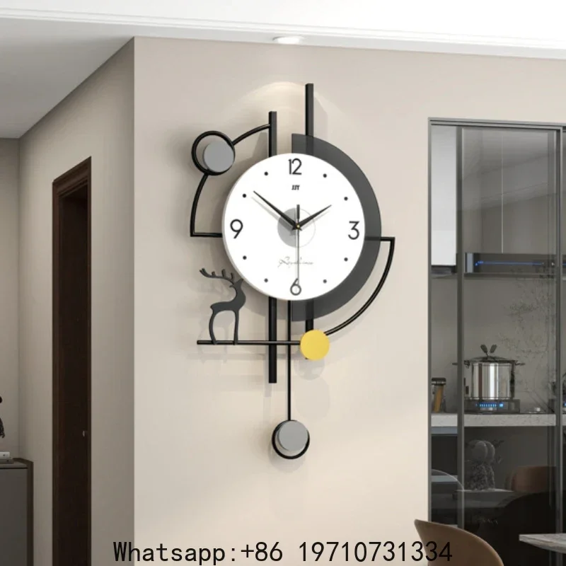 

Modern Large Wall Clocks Silent Luxury Aesthetic Unique Clock Wall Art Elegant Stylish Clocks Living Room Watches Decoration