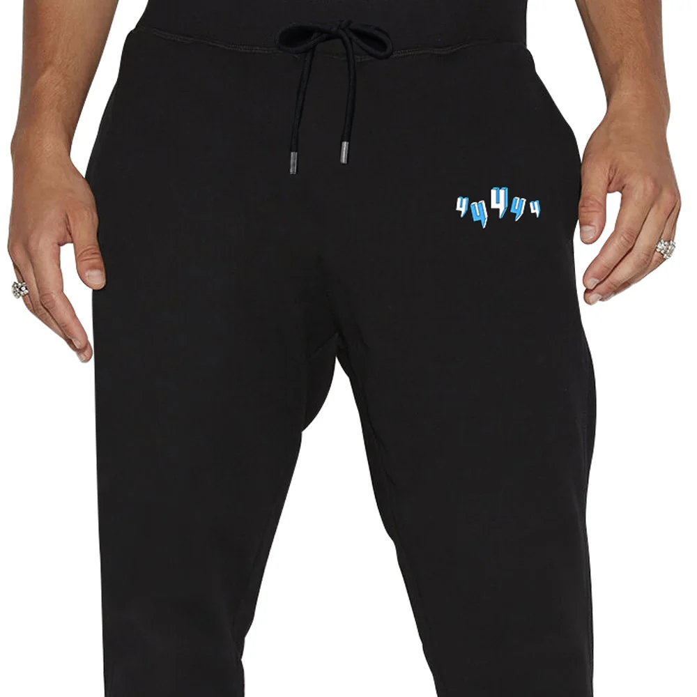 

Faionable Outdoor Sports Men's Casual Pants with Personalized Letter Patterns Straight Leg Loose Fit mid Waist Elastic