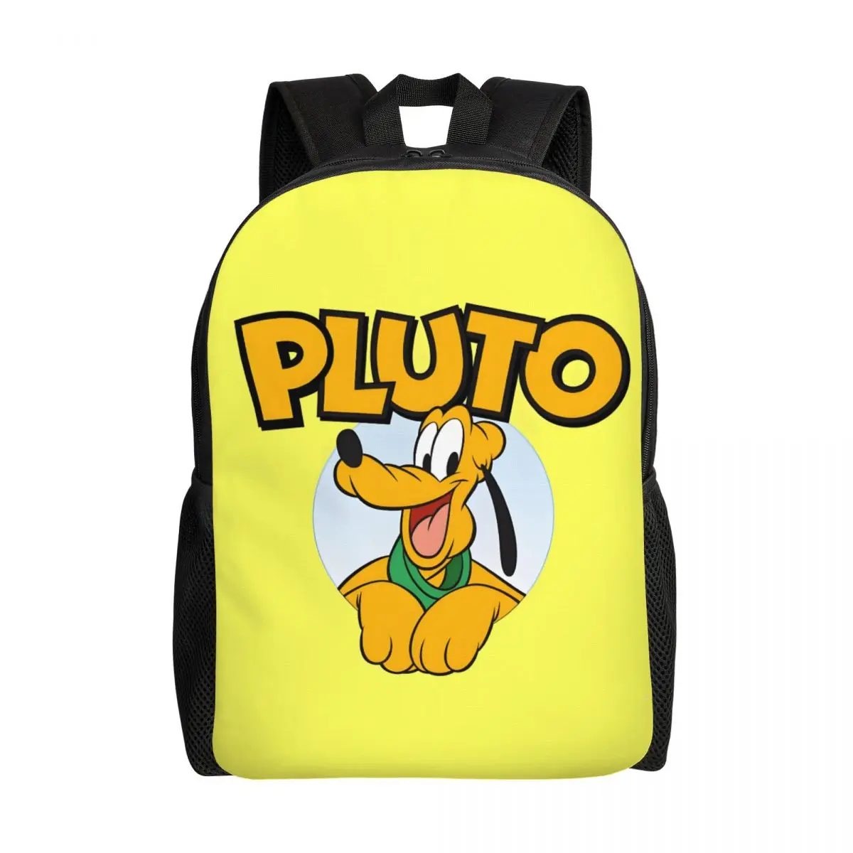 Custom Pluto Backpack for Women Men School College Students Bookbag Fits 15 Inch Laptop Dog Cartoon Bags