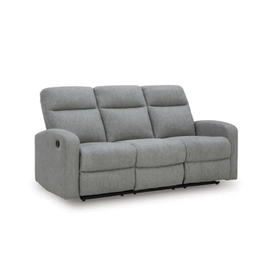 

Carrigan Lane Classic Manual Pull Tab Dual Sided Reclining Sofa with Position Lock, Gray