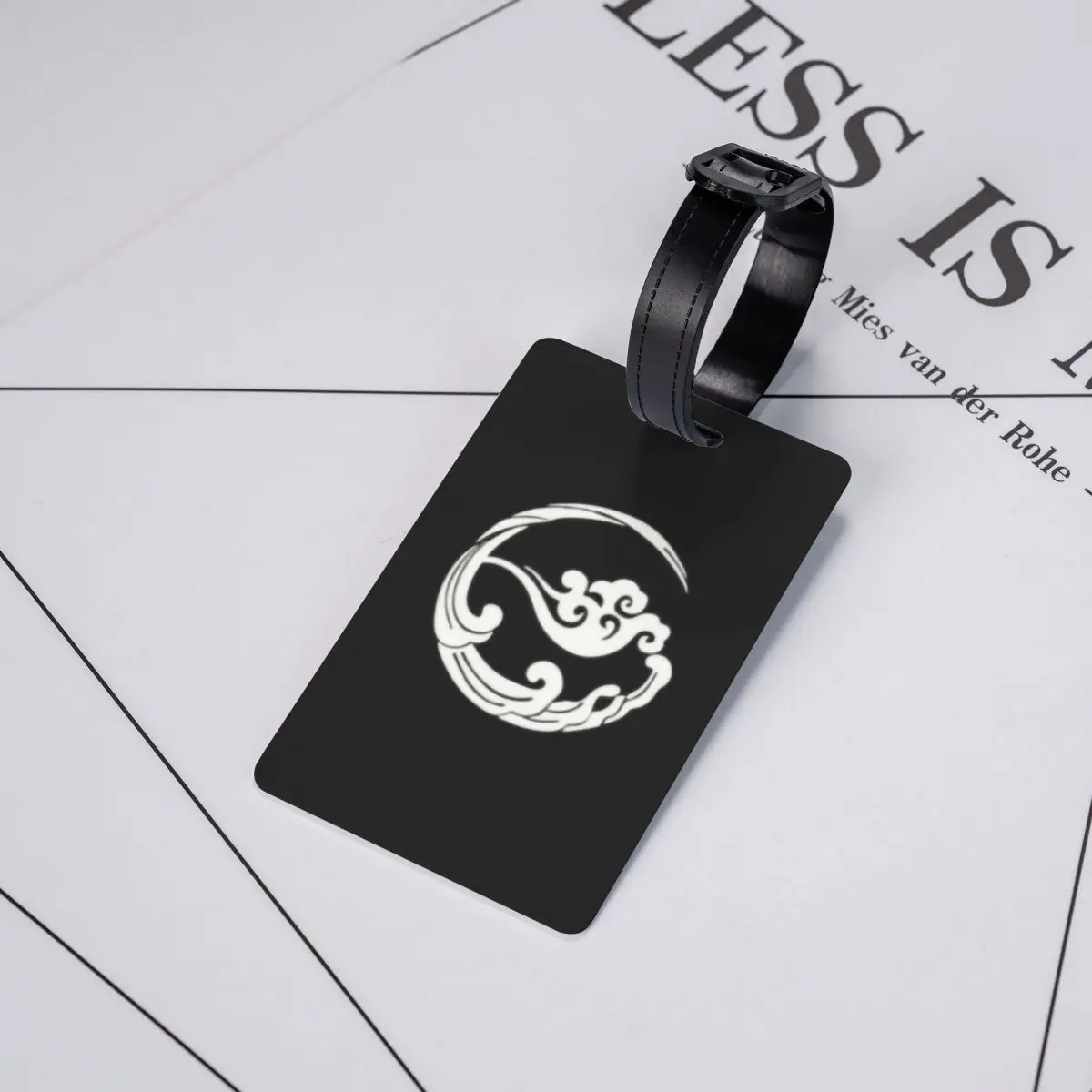 Custom Gusu Lan Sect Logo Luggage Tags for Travel Suitcase The Untamed Wei Wuxian Privacy Cover ID Label