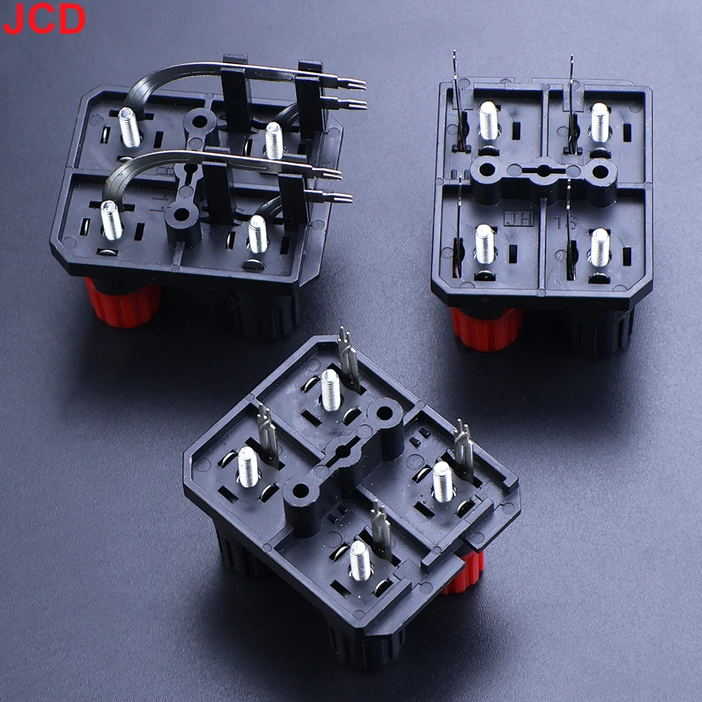 4positions Bend Pin External Audio Jack Speaker Amplifier Banana Plug 4pin WP4-10A Socket Connector Screw Post Terminal Block
