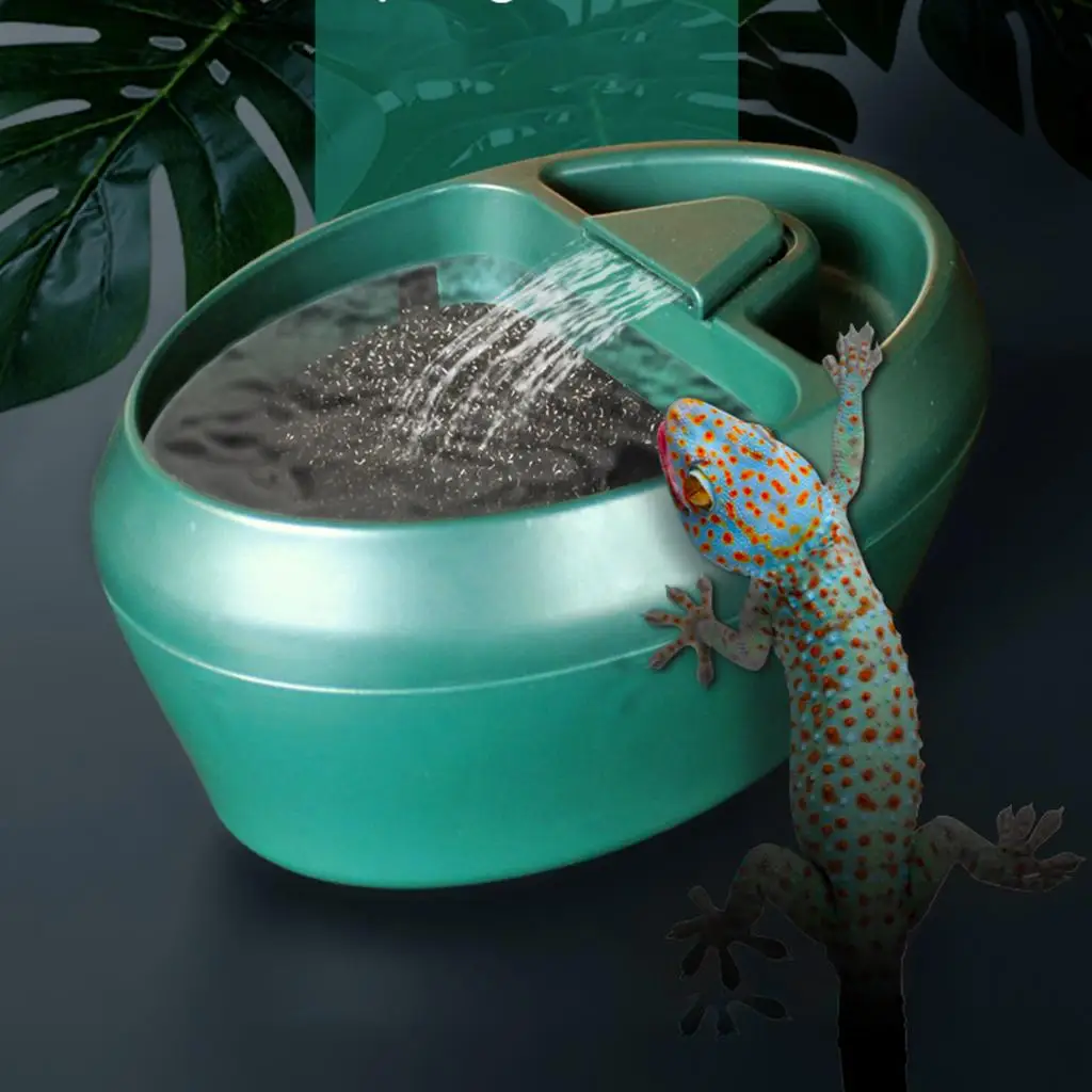 Reptile Water Dispenser , Gecko, , Tortoise, Bearded Dragon Drinking Water Dripper Large Fountain Water Dish Accessories