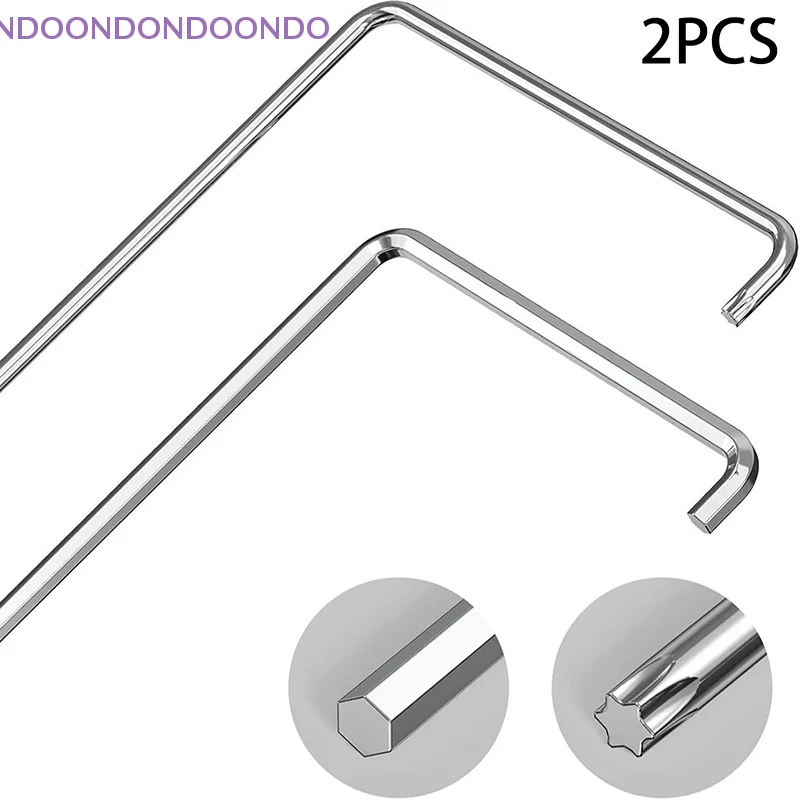 

2Piece Versatile 4mm Hex Key Set for Bicycle and Adjustable Window Fittings-Bend Tool Kit.