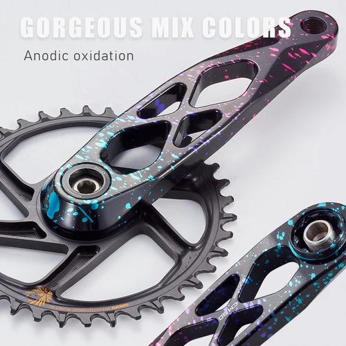 Imagen 2 del producto KRSEC-manivela ultraligera para bicicleta de montaña, eje DUB, 29mm, 170mm, instalación recta de 3 clavos para Enduro AM