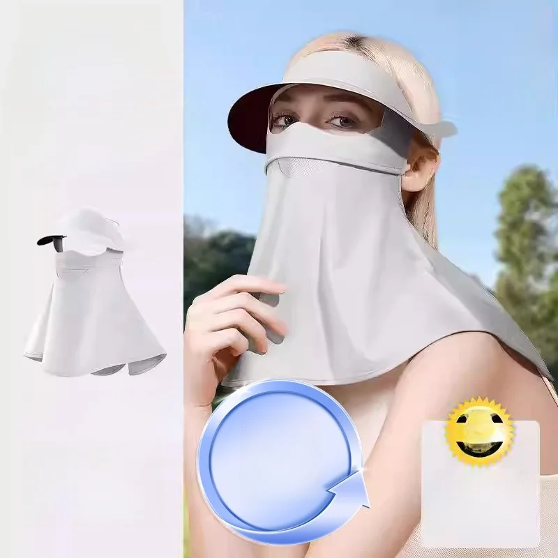 beautiful-one-piece-sunscreen-face-mask-cycling-sport-hat-neck-protector-black-glue-full-face-covering-anti-uv-for-men-and-women