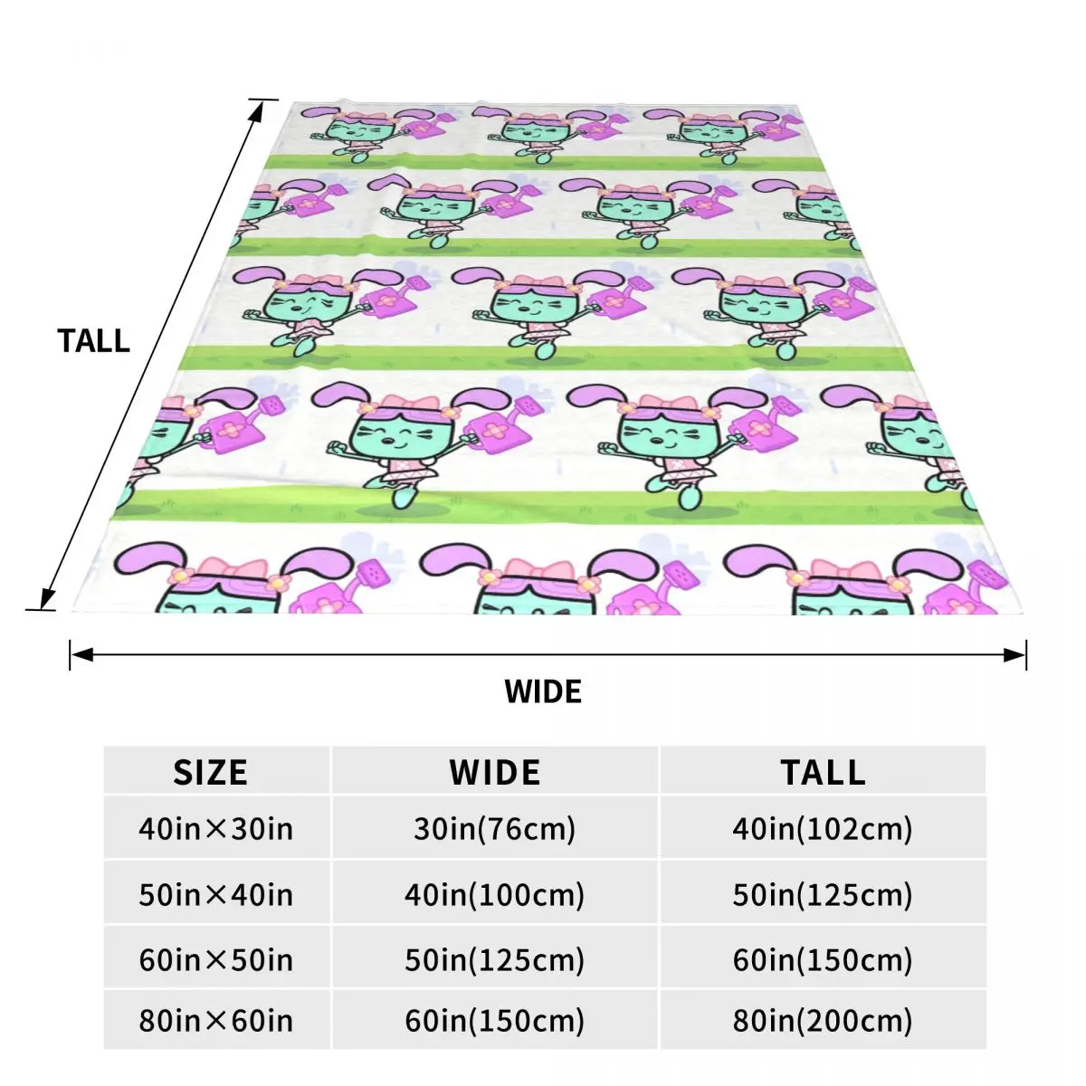 Wow Wow Wubbzy (14) Blankets Soft Warm Flannel Throw Blanket Bedspread for Bed Travel Home Sofa