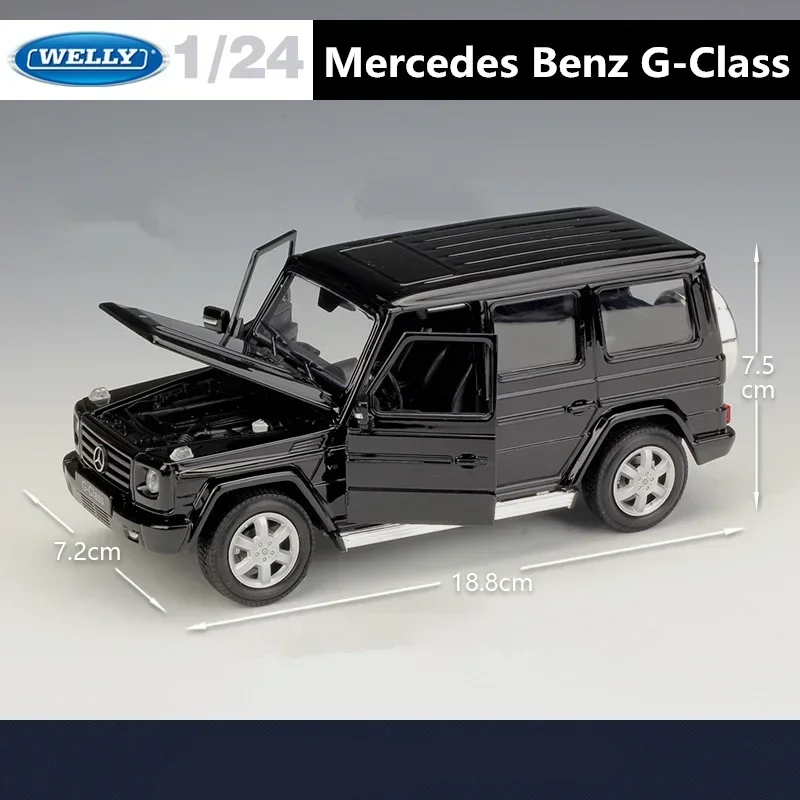 

Diecast WELLY 1:24 G-Class SUV Alloy Car Model Diecast Toy Off-Road Vehicles Car Model Simulation Collection Toy Gift