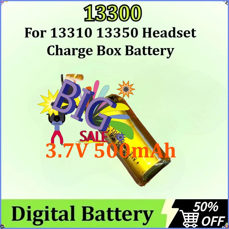 

3.7V 500mAh New Headset Charge Box Battery for 13310 13350 Newly Upgraded Rechargeable 13300