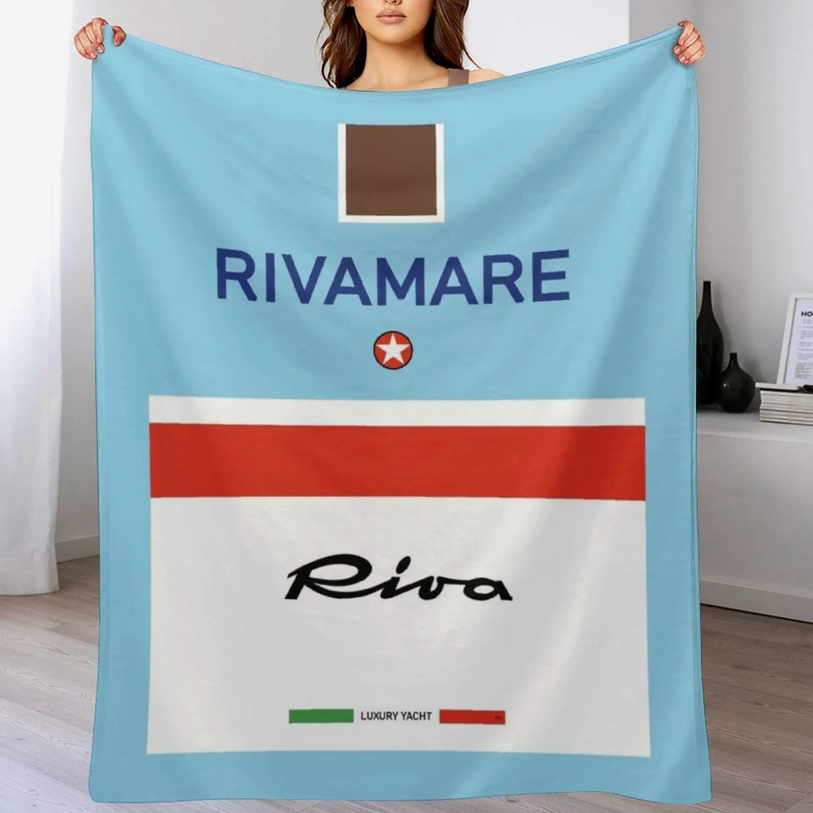 

Riva Rivamare Aquarama Riviera Luxury Yacht Throw Blanket valentine gift ideas Blankets For Bed Blankets