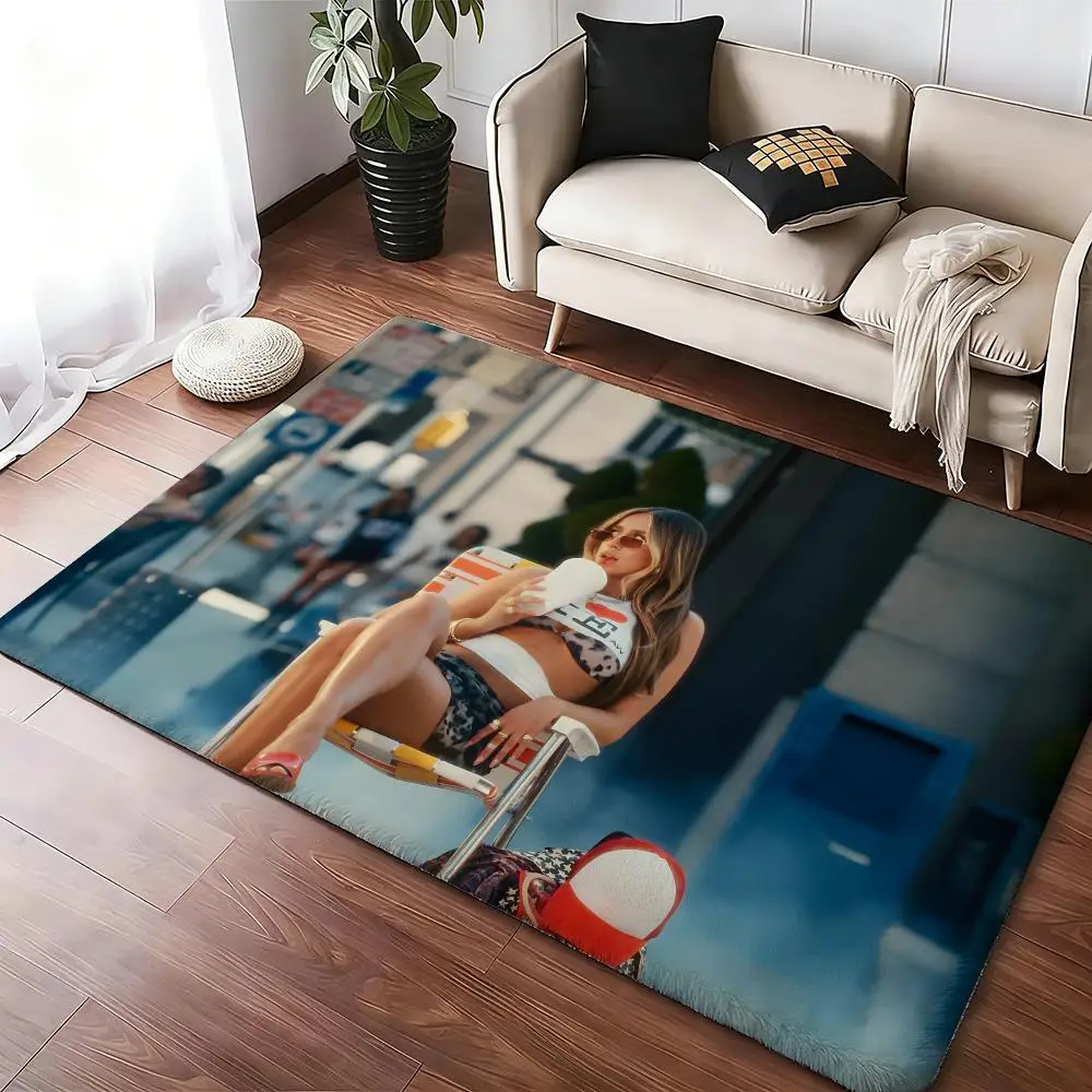 Singer T-Tate McRae Music Floor Mat Soft Thickened Absorbent Non-Slip Bedroom Living Room Door Mat Home Decor Flannel Rugs