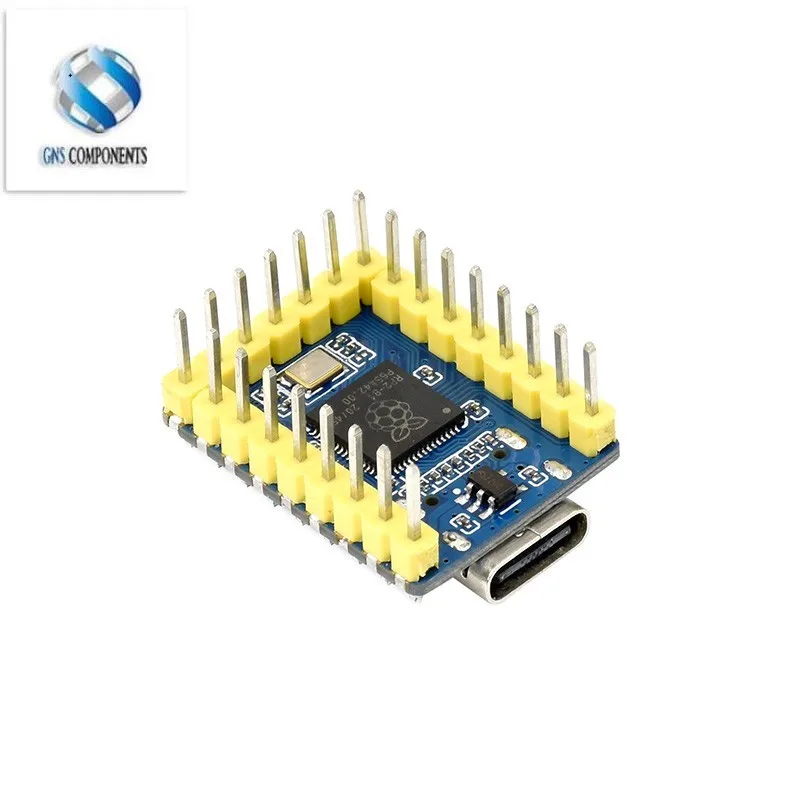 RP2040-Zero RP2040 untuk Modul Papan Pengembangan PICO Mikrokontroler Raspberry Pi Dual-Core Cortex M0 + Flash Prosesor 2MB